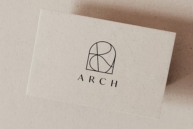 不動産 ARCH様｜企業理念を込めたシンプル＆高級感ロゴ制作実績