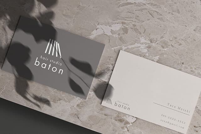 美容室 baton様｜技術と想いを繋ぐロゴデザイン制作実績