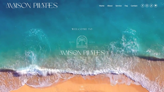 藤沢市のピラティススタジオ MAISON PILATESのウェブサイト制作実績