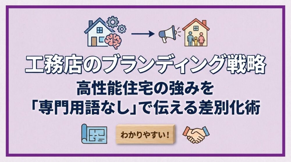 工務店のブランディング戦略_専門用語なしで強みを伝える差別化術