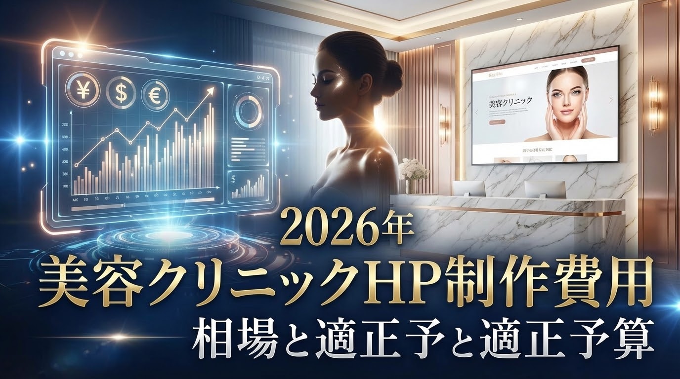 2026年の美容クリニックホームページ制作費